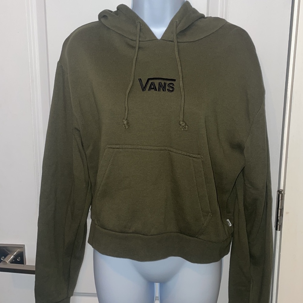 OLIVE GREEN VANS HOODIE